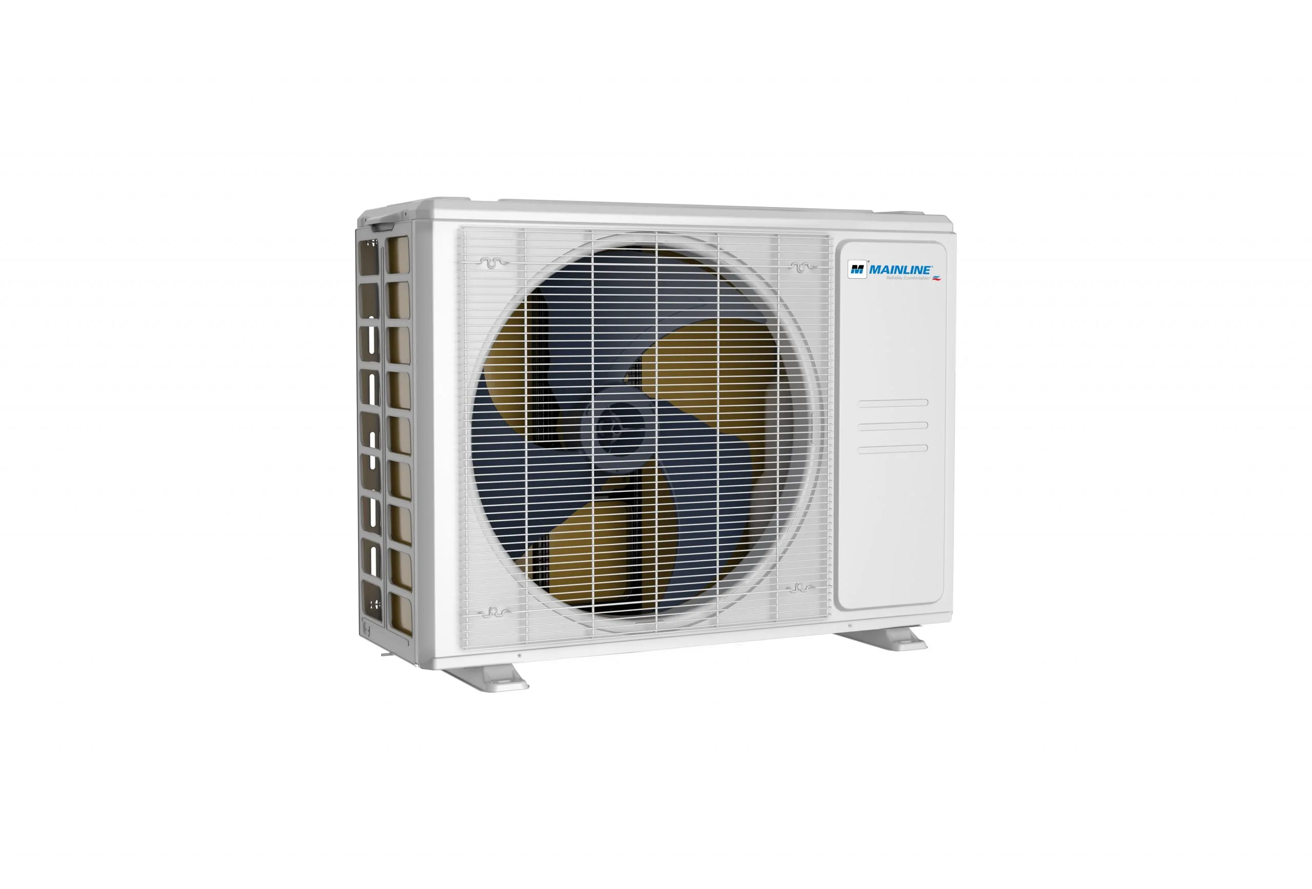 Caldera Tech outdoor condenser unit, left view