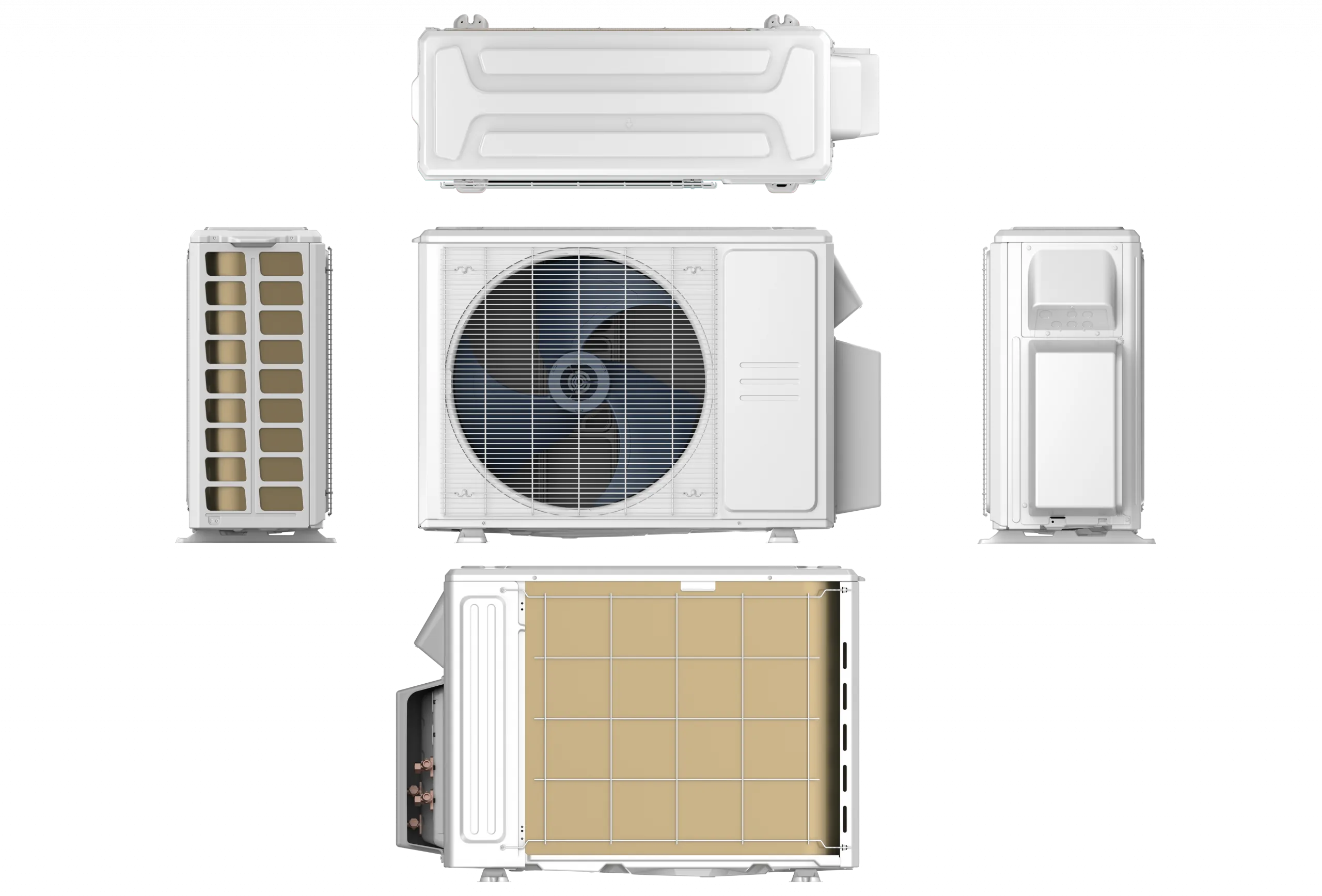 E-Star multi-zone outdoor condenser unit, front view