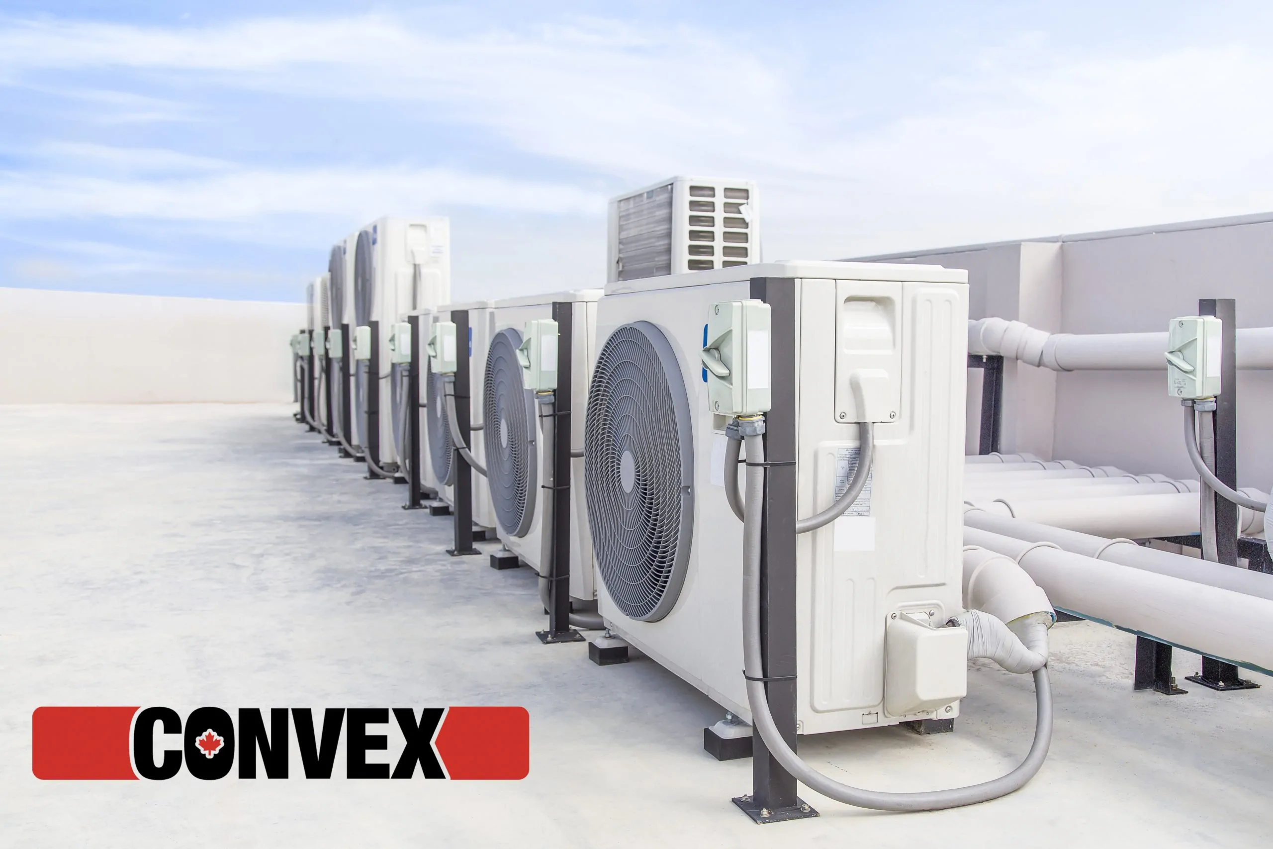 Rooftop air conditioning condenser units - Convex